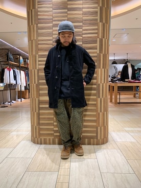 「MANASTASH（マナスタッシュ）のアイテム（キャップ）」を使った、伊藤さん（メンズ・165cm）の秋コーディネート