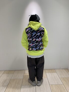 「AlexanderLeeChang（アレキサンダーリーチャン）のアイテム（パーカー）」を使った、伊藤さん（メンズ・165cm）の冬コーディネート