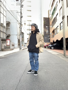 「BURLAP OUTFITTER」｜「アイテム（ブルゾン）」を使った、伊藤さん（メンズ・165cm）の冬コーディネート