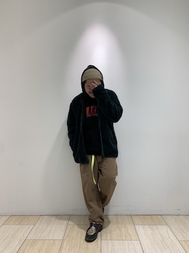 「BEAVER名古屋」｜「アイテム（ブルゾン）」を使った、伊藤さん（メンズ・165cm）の冬コーディネート