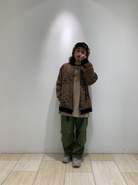 「MANASTASH（マナスタッシュ）のアイテム（ニット/セーター）」を使った、伊藤さん（メンズ・165cm）の冬コーディネート