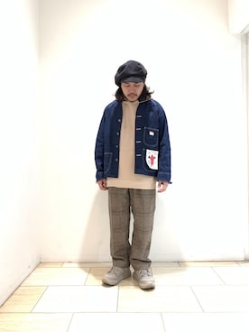 「BEAVER名古屋」｜「アイテム（ブルゾン）」を使った、伊藤さん（メンズ・165cm）の冬コーディネート