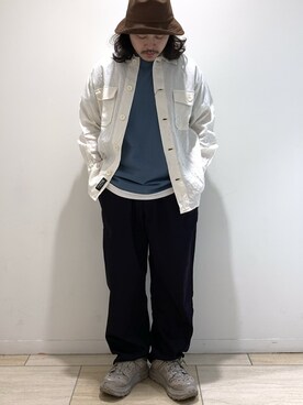 「gilet（ジレ）のアイテム」を使った、伊藤さん（メンズ・165cm）の春コーディネート
