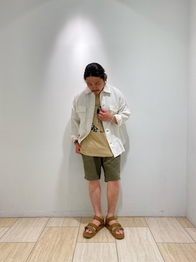 「gilet（ジレ）のアイテム」を使った、伊藤さん（メンズ・165cm）の春コーディネート