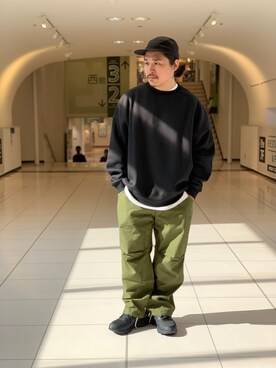 「ASICS（アシックス）のアイテム（スニーカー）」を使った、伊藤さん（メンズ・165cm）の秋コーディネート