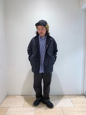 「JAPAN BLUE JEANS」｜伊藤さん（メンズ・165cm）の冬コーディネート