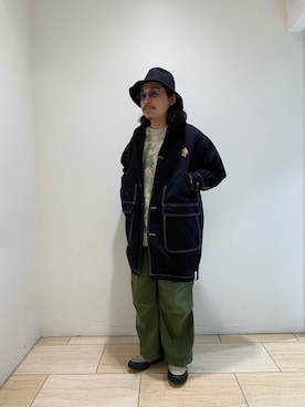 「MANASTASH（マナスタッシュ）のアイテム（ニット/セーター）」を使った、伊藤さん（メンズ・165cm）の冬コーディネート