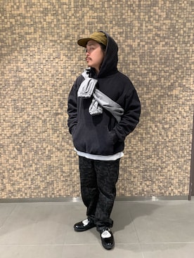 「BEAVER名古屋」｜「アイテム（ブルゾン）」を使った、伊藤さん（メンズ・165cm）の冬コーディネート