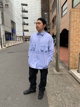 「AlexanderLeeChang（アレキサンダーリーチャン）のアイテム（スニーカー）」を使った、伊藤さん（メンズ・165cm）の冬コーディネート