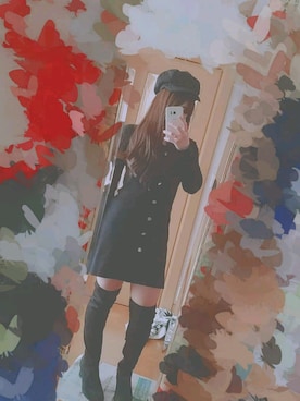 「FUN（ファン）のアイテム（ワンピース/ドレス）」を使った、meguさん（レディース・153cm）の秋コーディネート