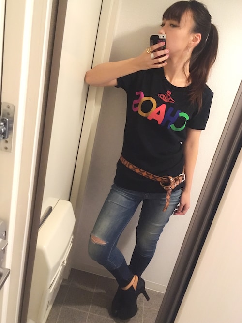 ちょこ Vivienne Westwoodのベルトを使ったコーディネート Wear