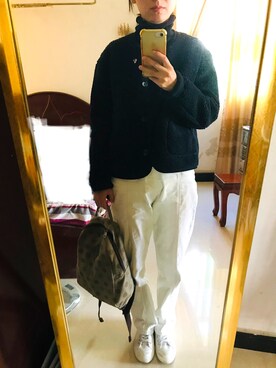 「アイテム（チャーム）」を使った、mannamannaさん（レディース・153cm）の冬コーディネート