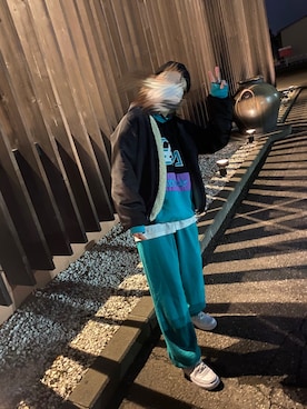 「坩堝（ルツボ）のアイテム」を使った、りなころさん（レディース・157cm）の冬コーディネート