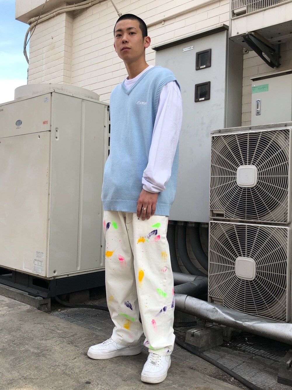 塩田裕典 Xlarge X Girl ルミネエスト新宿 Xlargeのニット セーターを使ったコーディネート Wear
