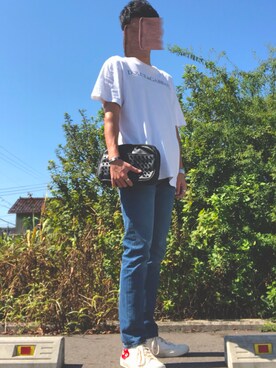「DOLCE&GABBANA（ドルチェアンドガッバーナ）のアイテム（Tシャツ/カットソー）」を使った、けんさん（メンズ・177cm）の夏コーディネート