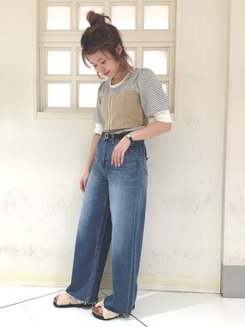 Rionaさん（レディース・154cm）の夏コーディネート