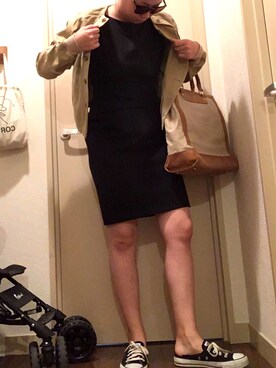 「A.P.C.」｜「アイテム（スリッポン）」を使った、andyさん（レディース・163cm）の秋コーディネート