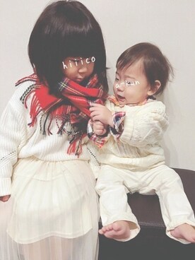 hiiiiさん（キッズ・100cm）の冬コーディネート