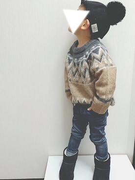 hiiiiさん(キッズ・90cm)の冬コーディネート