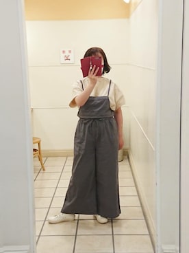 「PUAL CE CIN（ピュアルセシン）のアイテム（サロペット/オーバーオール）」を使った、yoppy129さん（レディース・155cm）の春コーディネート