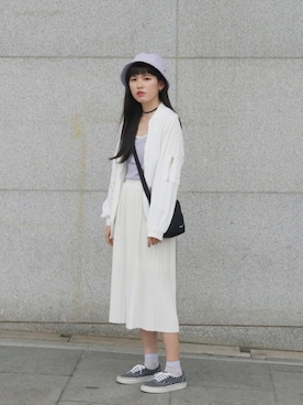 「NIKE(ナイキ)のアイテム(ショルダーバッグ)」を使った、Nさん(レディース・165cm)の夏コーディネート