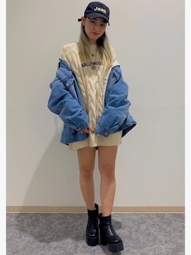 小川春香さん（レディース・153cm）の秋コーディネート