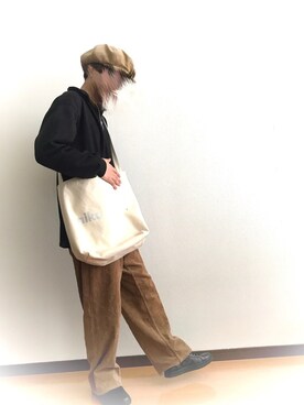 「BEAUTY&YOUTH UNITED ARROWS（ビューティーアンドユースユナイテッドアローズ）のアイテム（キャスケット）」を使った、かずまるさん（メンズ・165cm）の春コーディネート