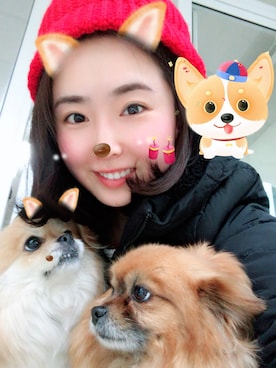 「mina（ミーナ）のアイテム」を使った、芸朵快跑さん（レディース・167cm）の秋コーディネート