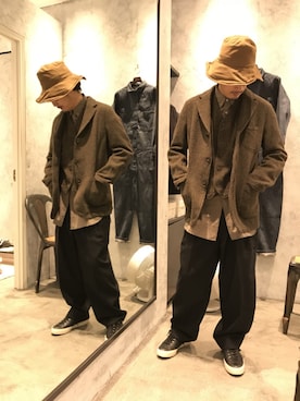 「SPALWART（スパルウォート）のアイテム」を使った、tatさん（メンズ・173cm）の秋コーディネート