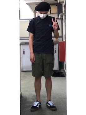 「URBAN RESEARCH（アーバンリサーチ）のアイテム（ハンチング/ベレー帽）」を使った、おれさん（メンズ・170cm）の夏コーディネート