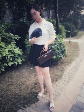 「アイテム（ピアス（両耳用））」を使った、一曦一夕さん（レディース・177cm・20代）の夏コーディネート