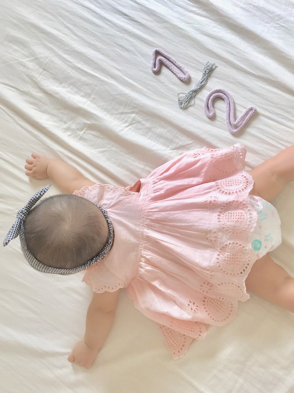 「赤ちゃんコーデ、女の子、夏コーデ」｜「babyGAPのアイテム（ママ＆ベビー、ピンク系）」を使った、fuuka◡̈⃝さん（キッズ・60cm）の秋コーディネートの1枚目の写真