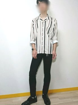 「Rocky Monroe（ロッキーモンロー）のアイテム（キーホルダー）」を使った、サンタさん（メンズ・178cm）の秋コーディネート