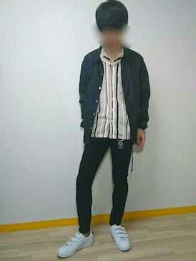 「Rocky Monroe（ロッキーモンロー）のアイテム（キーホルダー）」を使った、サンタさん（メンズ・178cm）の秋コーディネート