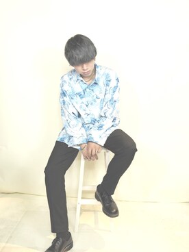 シャツ ブラウスを使った 韓国コーデ のメンズ人気ファッションコーディネート Wear