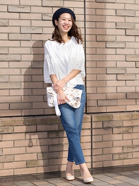 「LEE」｜NBB STAFF 09さん（レディース・157cm）の冬コーディネート