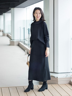 NBB STAFF 09さん（レディース・157cm）の冬コーディネート