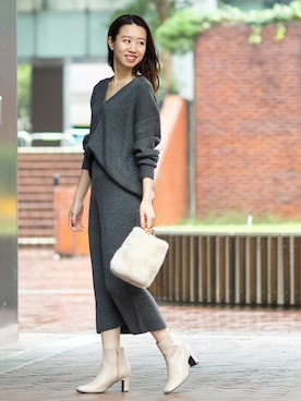 NBB STAFF 09さん（レディース・157cm）の冬コーディネート