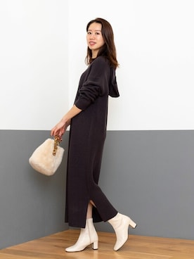 NBB STAFF 09さん（レディース・157cm）の冬コーディネート