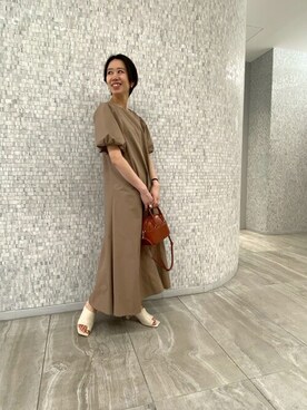 「NBB」｜「アイテム（ワンピース/ドレス）」を使った、NBB STAFF 09さん（レディース・157cm）の夏コーディネート