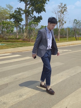 「Sperry   （スペリー）のアイテム」を使った、aichungさん（メンズ・168cm）の春コーディネート