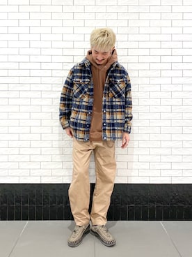 「BAYFLOW（ベイフロー）のアイテム（ブルゾン）」を使った、はっしーさん（メンズ・174cm）の秋コーディネート