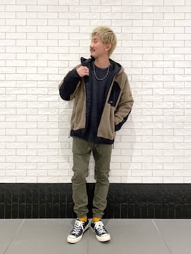 「BAYFLOW（ベイフロー）のアイテム（ブルゾン）」を使った、はっしーさん（メンズ・174cm）の秋コーディネート
