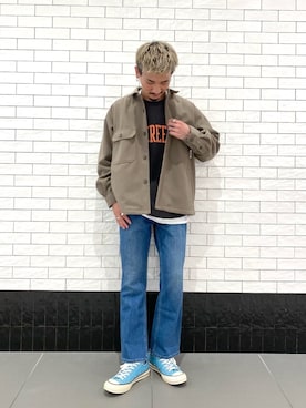 「BAYFLOW（ベイフロー）のアイテム（ブルゾン）」を使った、はっしーさん（メンズ・174cm）の秋コーディネート