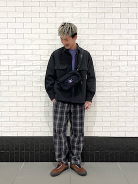 「BAYFLOW（ベイフロー）のアイテム（ブルゾン）」を使った、はっしーさん（メンズ・174cm）の冬コーディネート