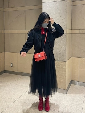 「NICE CLAUP（ナイスクラップ）のアイテム（ワンピース/ドレス）」を使った、Kylie.さん（レディース・164cm）の春コーディネート