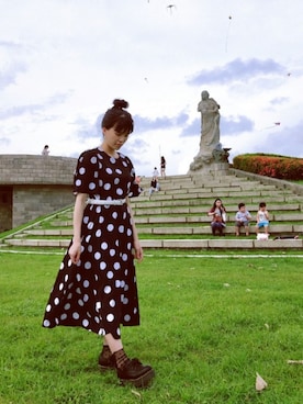 「DAPHNE（ダフネ）のアイテム（シューズ）」を使った、Dorisさん（レディース・157cm）の夏コーディネート