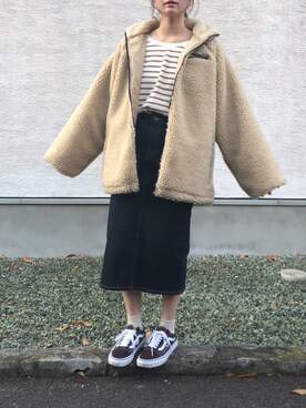 「アイテム（ブルゾン）」を使った、つなさん（レディース・157cm・10代）の秋コーディネート