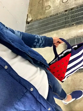 「URBAN RESEARCH Sonny Label（アーバンリサーチサニーレーベル）のアイテム（ダウンベスト）」を使った、abcさん（メンズ・170cm）の冬コーディネート