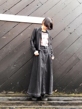 「タイト」｜「アイテム（ミリタリージャケット）」を使った、mzeさん（レディース・164cm）の秋コーディネート